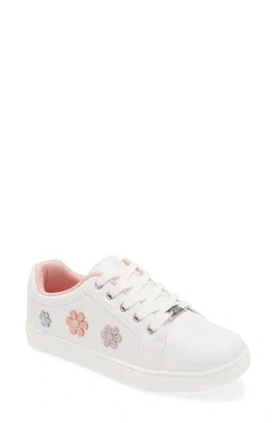 Jessica Simpson Kids' Gina Flower Sneaker In White