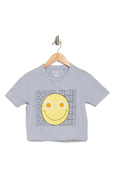 Jessica Simpson Kids' Graphic T-shirt In Grey Heather