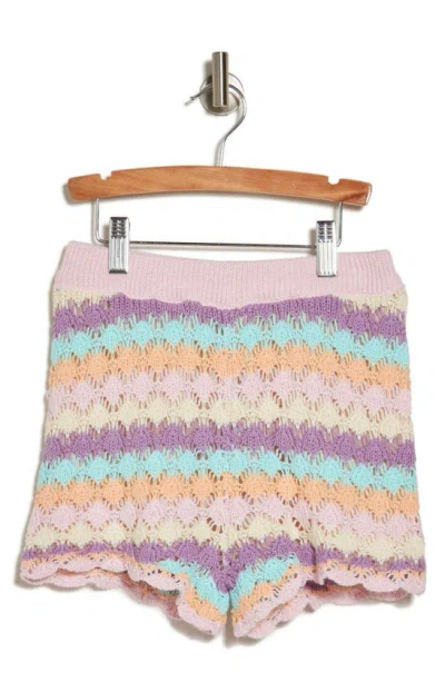 Jessica Simpson Kids' Open Stitch Shorts In Multi