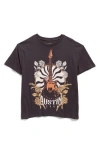 Jessica Simpson Kids' Oversize Cotton Jersey Graphic T-shirt In Gray