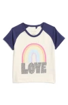 Jessica Simpson Kids' Ringer Graphic T-shirt In Navy