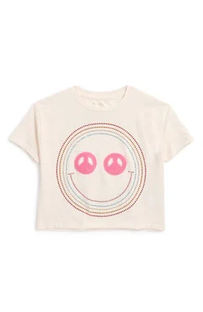 Jessica Simpson Kids' Smiley Classic Graphic T-shirt In Sea Salt