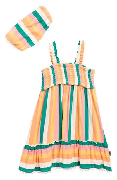 Jessica Simpson Kids' Stripe Dress & Headband Set In Multi