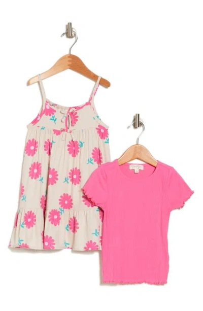 Jessica Simpson Kids' T-shirt & Dress Set In Multi
