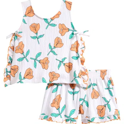 Jessica Simpson Kids' Tank & Shorts Set In Multi