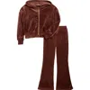 Jessica Simpson Kids' Velour Lounge Set In Animal Print