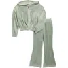 Jessica Simpson Kids' Velour Lounge Set In Animal Print