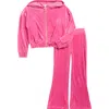 Jessica Simpson Kids' Velour Lounge Set In Pink