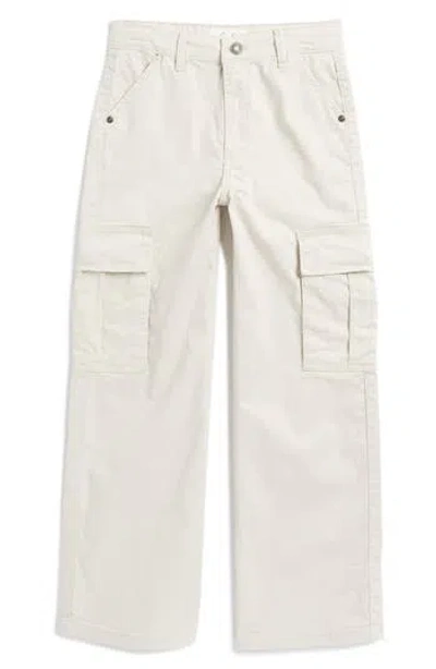 Jessica Simpson Kids' Wide Leg Cargo Jeans In Khaki