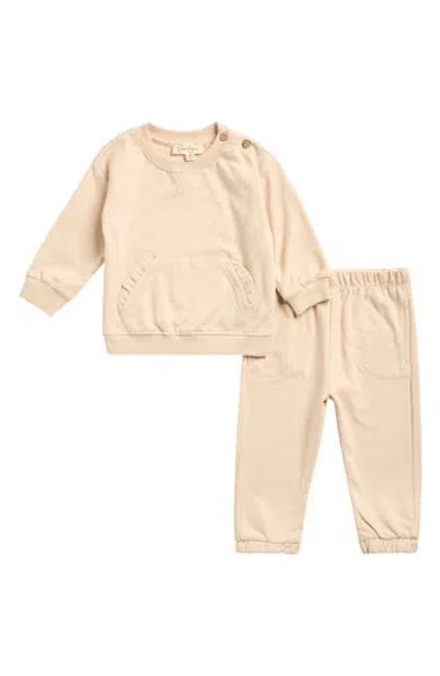 Jessica Simpson Babies'  Knit Sweatshirt & Joggers Set In White