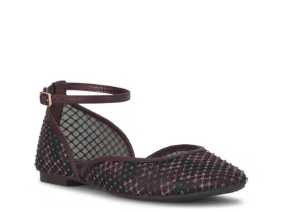 Jessica Simpson Laelli Flat In Burgundy