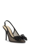 Jessica Simpson Lavilra Slingback Pointed Toe Pump In Black