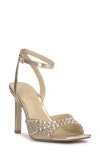 Jessica Simpson Lendall Ankle Strap Sandal In Champagne Metallic