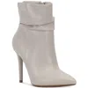 Jessica Simpson Lerona Womens Zipper Pointed Toe Booties In White