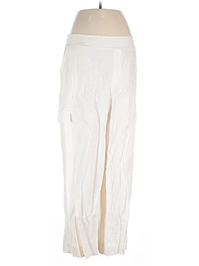 Pre-owned Jessica Simpson Linen Pants In White
