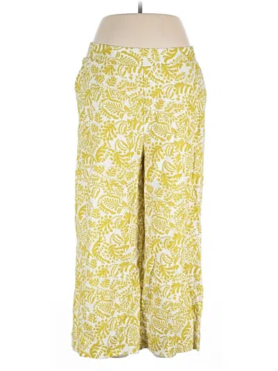 Pre-owned Jessica Simpson Linen Pants In Yellow