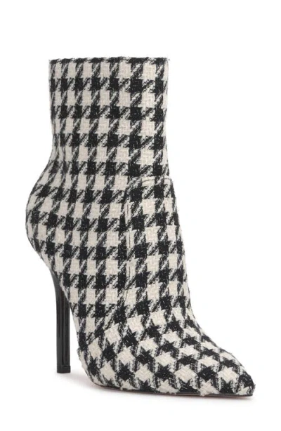 Jessica Simpson Lirya Pointed Toe Bootie In Black/ White