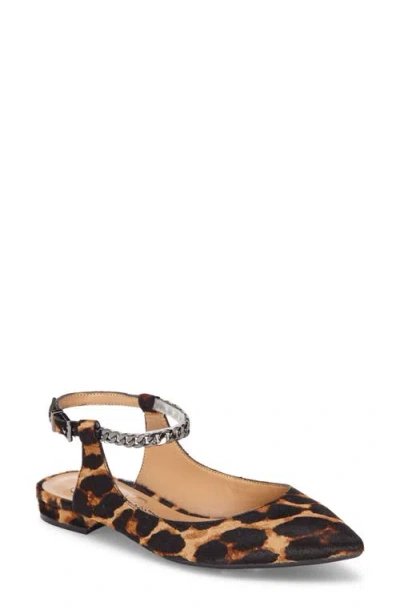 Jessica Simpson Lissa 2 Genuine Calf Hair Flat In Animal Print