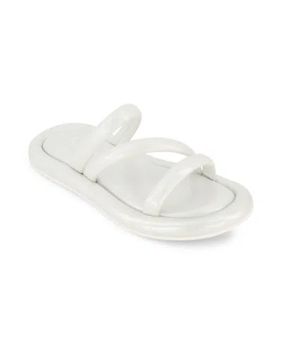 Jessica Simpson Kids' Little And Big Girls Kaylen Strap Slip On Sandals In Silver