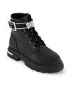 Jessica Simpson Little And Big Girls Rosa Brooch Moto Boot In Black