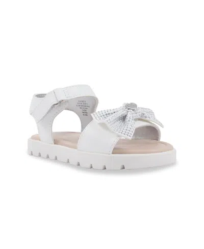 Jessica Simpson Kids' Little And Big Girls Tia Heather Sandal In White