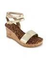 Jessica Simpson Little Girls Wedge Open Toe Sandals In Gold