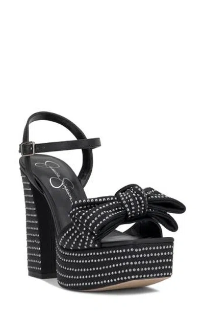 Jessica Simpson Lollien Ankle Strap Platform Sandal In Black