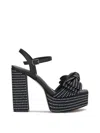 Jessica Simpson Lollien Ankle Strap Platform Sandal In Black In Black