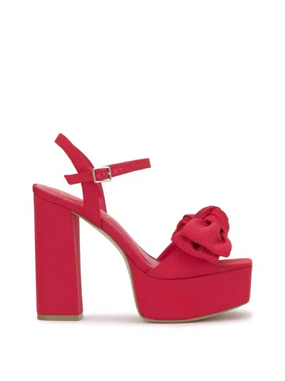Jessica Simpson Lollien Ankle Strap Platform Sandal In Red Muse