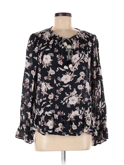 Pre-owned Jessica Simpson Long Sleeve Blouse In Black