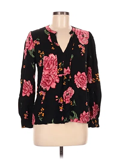 Pre-owned Jessica Simpson Long Sleeve Blouse In Black