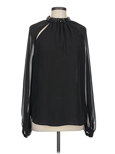 Pre-owned Jessica Simpson Long Sleeve Blouse In Black
