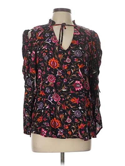 Pre-owned Jessica Simpson Long Sleeve Blouse In Black