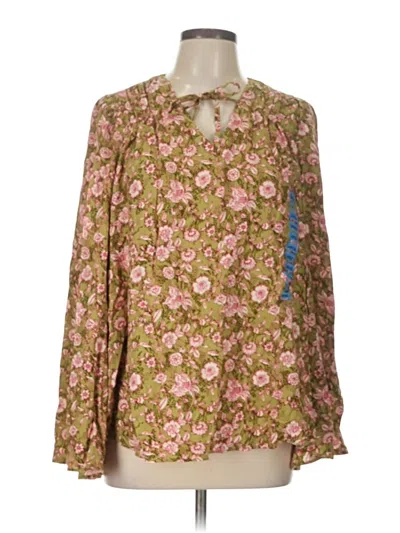 Pre-owned Jessica Simpson Long Sleeve Blouse In Brown