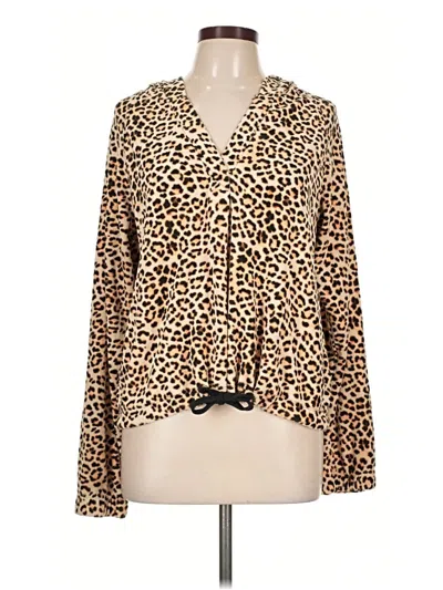 Pre-owned Jessica Simpson Long Sleeve Blouse In Brown