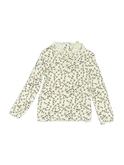 Pre-owned Jessica Simpson Babies' Long Sleeve Blouse In Ivory