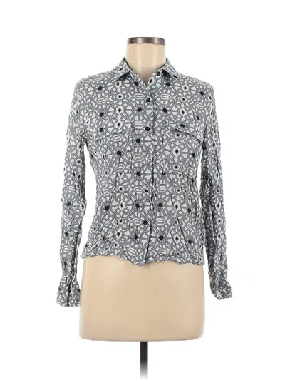 Pre-owned Jessica Simpson Long Sleeve Button Down Shirt In Blue