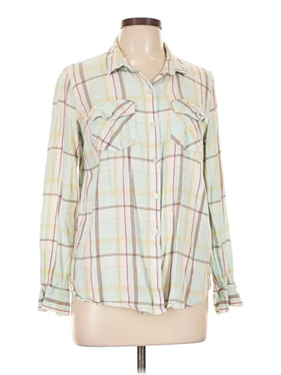 Pre-owned Jessica Simpson Long Sleeve Button Down Shirt In Ivory
