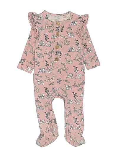 Pre-owned Jessica Simpson Babies' Long Sleeve Onesie In Pink