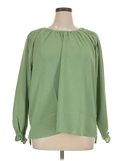 Pre-owned Jessica Simpson Long Sleeve T-shirt In Green