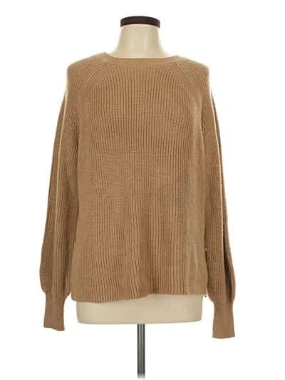 Pre-owned Jessica Simpson Long Sleeve T-shirt In Tan