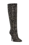 Jessica Simpson Women's Lovienn Rhinestone Stiletto Knee-high Dress Boots In Multi