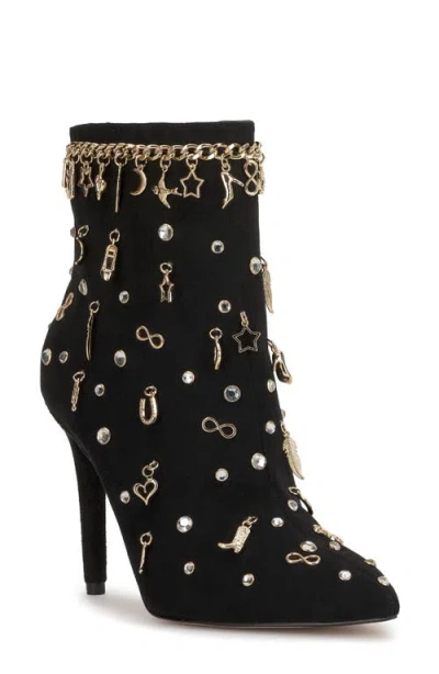 Jessica Simpson Lupire Charm Bootie In Black