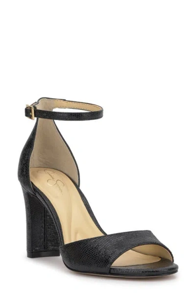 Jessica Simpson Luxcilla Block Heel Sandal In Black