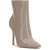 Jessica Simpson Lyren Womens Patent Pointed Toe Ankle Boots In Grey