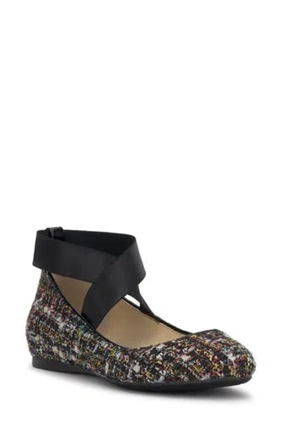 Jessica Simpson Manday Ankle Strap Ballet Flat In Multi