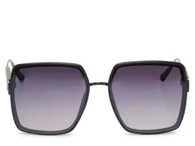 Jessica Simpson Metal Square Sunglasses In Black