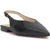 Jessica Simpson Mezzah Slingback Pointed Toe Flat In Black
