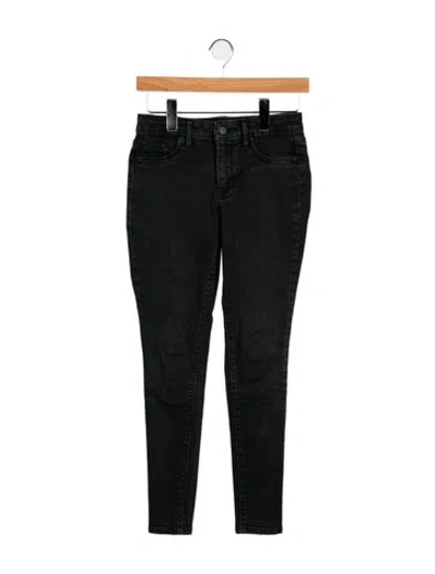 Pre-owned Jessica Simpson Mid-rise Skinny Leg Jeans In Black
