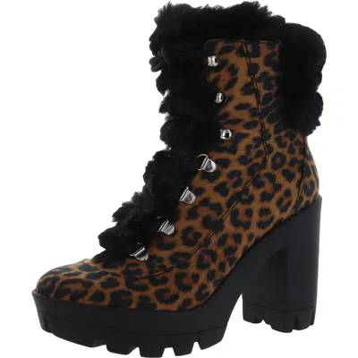 Jessica Simpson Mikah Womens Platform Combat Boots In Multi